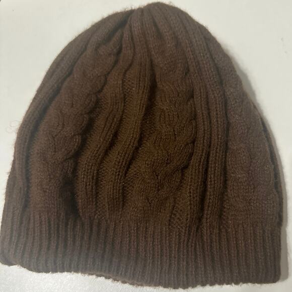 Totes Reversible knitted hat 100% Acrylic- Hand wash Brown. - Picture 1 of 5